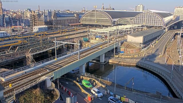 Amsterdam Centraal Station Live Kamperbrug & Open Havenfront