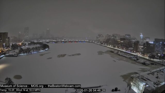 Live HD Webcam from Boston – Charles River and City Skyline