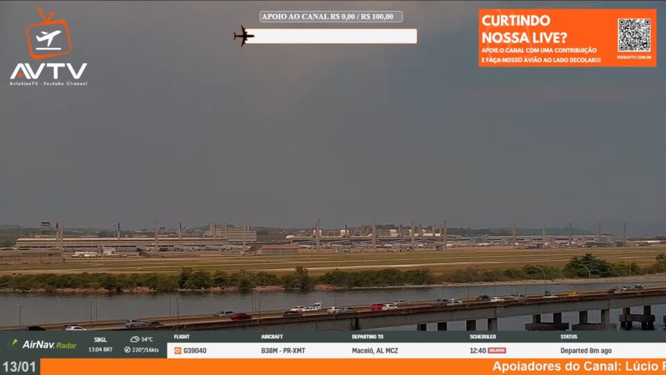 LIVE - AEROPORTO INTERNACIONAL DO GALEAO/ RIO DE JANEIRO - BRASIL AO VIVO