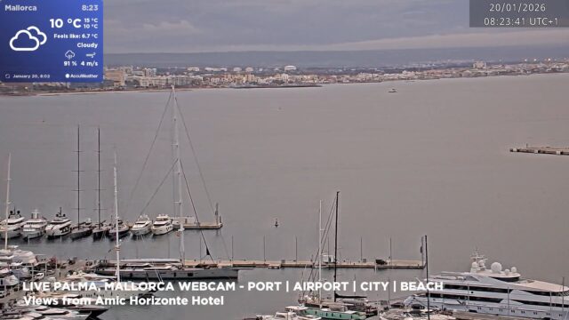Palma de Mallorca Live Webcam – Port & City Panorama