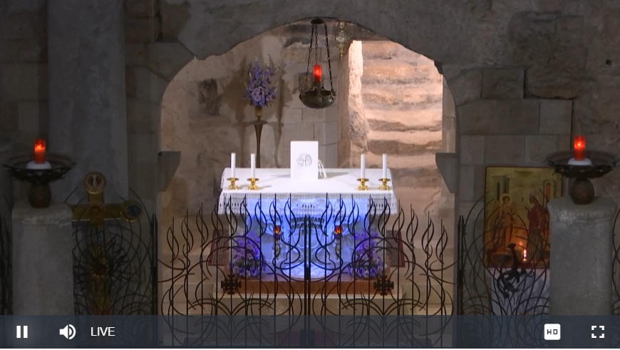 Live Webcam Nazareth – Grotto of the Annunciation