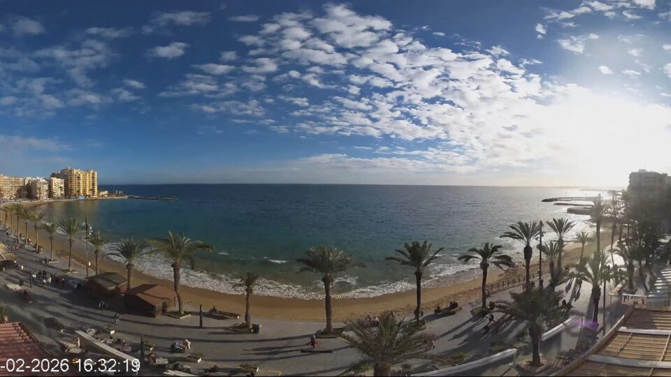 Live Beach Webcam – Playa del Cura, Torrevieja, Alicante, Spain