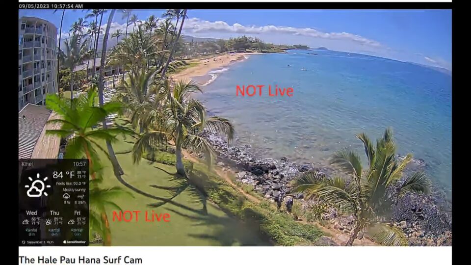 Live Surf Webcam from Kamaole Beach Park II – Kihei, Maui