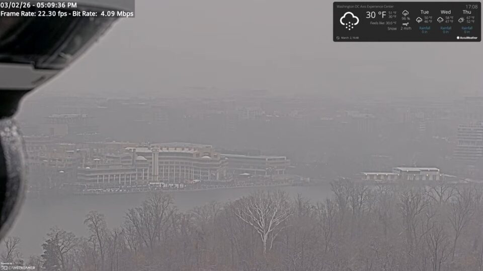 Washington, D.C. Live Potomac River & National Mall Views