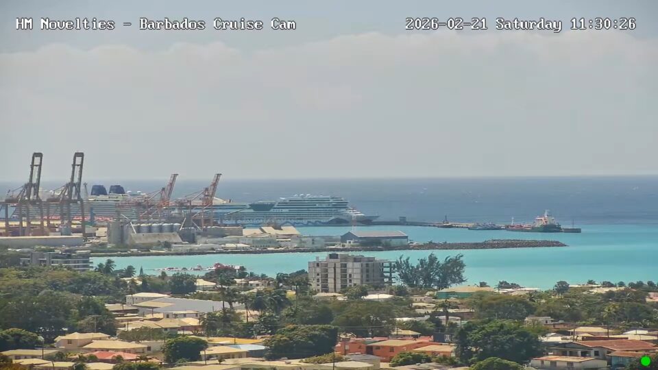 Port Bridgetown Live Webcam – Barbados Cruise Terminal