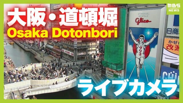Dotonbori Live Webcam – Glico Sign & Ebisu Bridge, Osaka, Japan