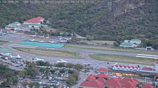 Gustaf III Airport, Taking off
