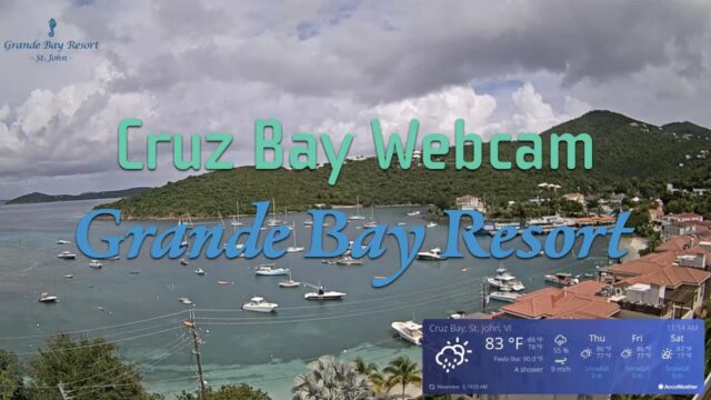 Live panoramic view of Cruz Bay