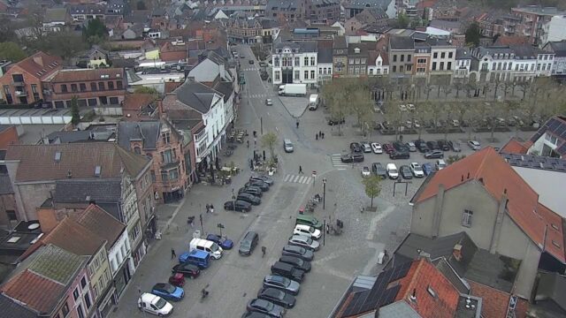 Markt Lokeren Cam, Belgium