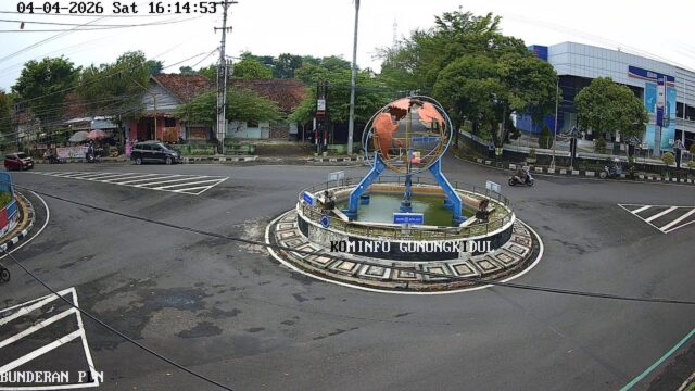 Patung Bola Dunia PLN Wonosari