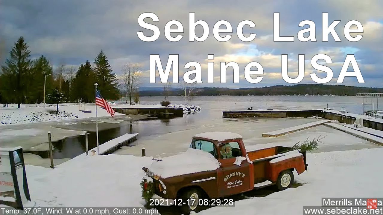 Sebec Lake Cam, Maine - Webcam Live Stream